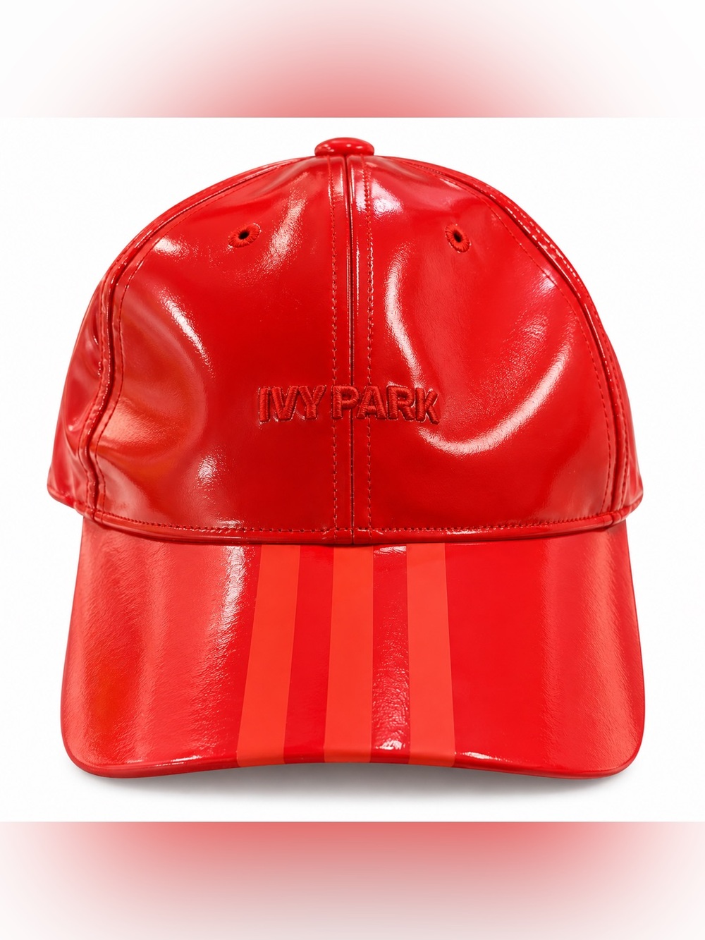 IVY PARK Red Gloss Logo Baseball Cap